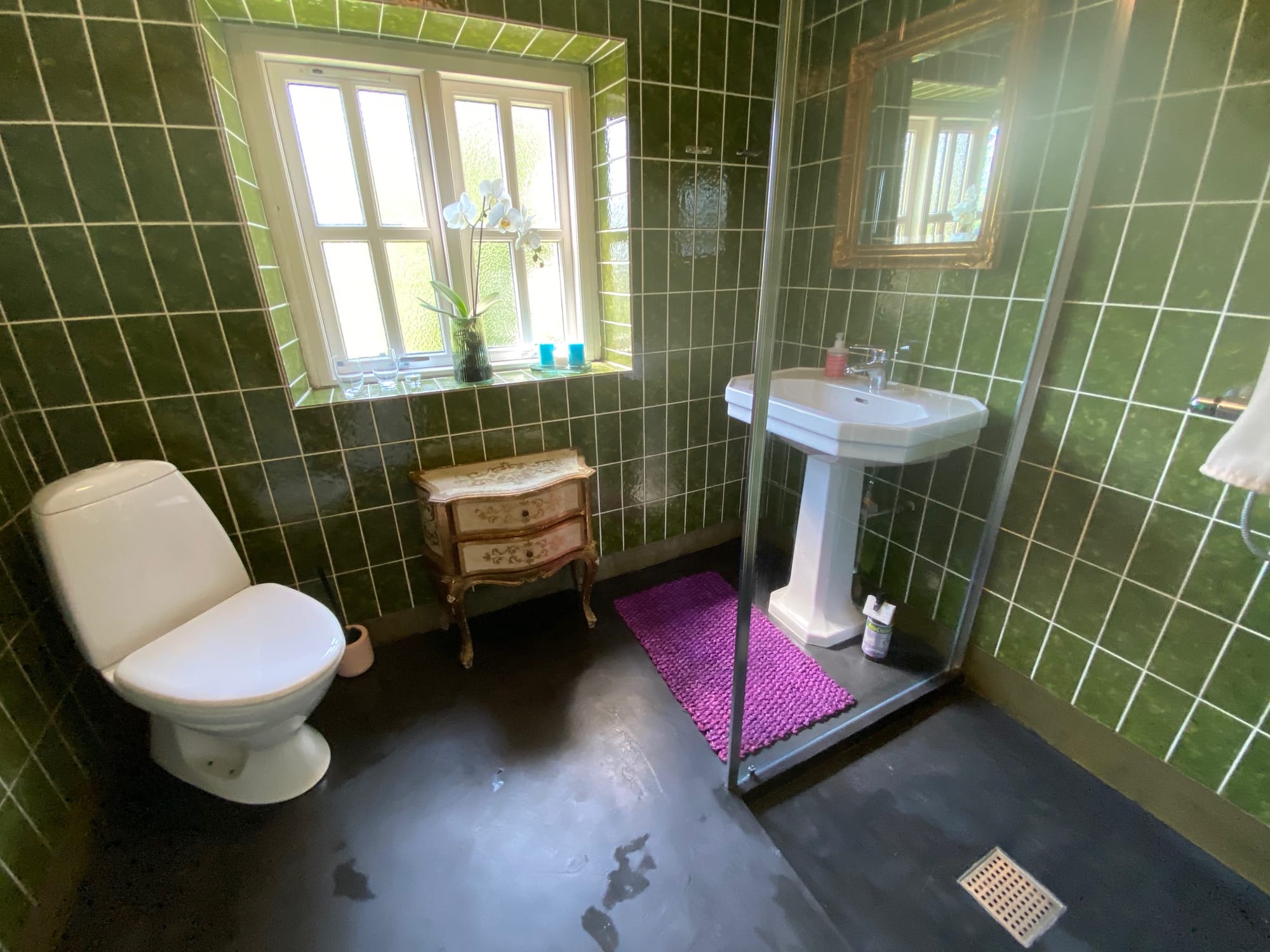Badezimmer mit Dusche